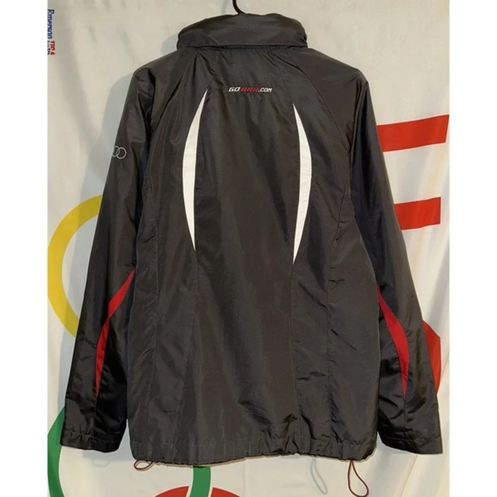 Northend Sport Audi R8 APR LMS Jacket Womens XL Gray Full Zip‎ Rain Windbreaker